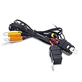 Autolizer Heavy Duty Universal Single Beam Dual Wiring Relay HID Harness with 50W 6OHM Resistor - Er