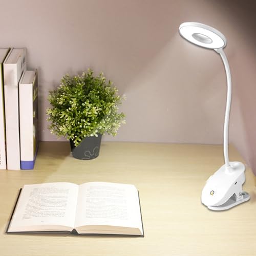 Luz con clip 6000-7000K recargable para flexo de lectura e iluminación de hogar 4