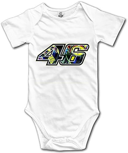 NNHGJU Valentino Rossi 46 Logo MotoGP Baby Bodysuit Baby Onesies
