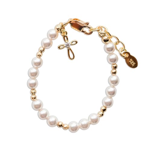 Cherished Moments Girls 14K Gold-Plated Cross Bracelet for Godchild, Baptism or First Communion Gift with Poem in Gift Box2