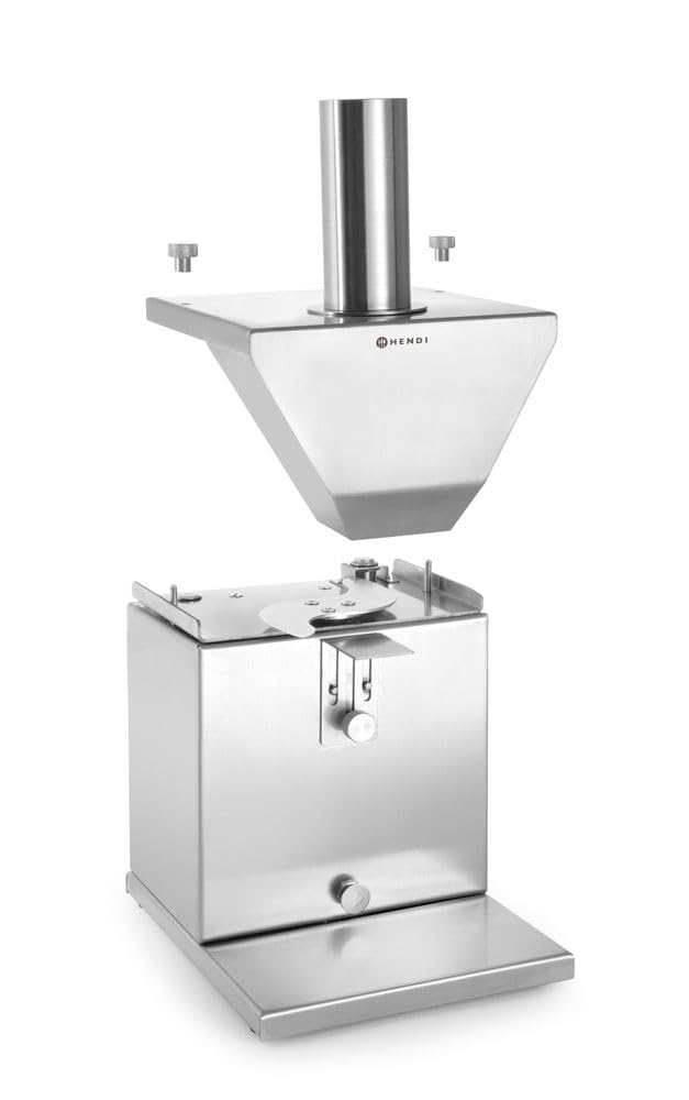 HENDI Wurstschneider, Elektrisch, Curry Wurst Schneider, Maximaler Durschmesser von 48mm, 230V, 135W, 230x185x(H)325mm, Silber