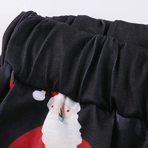 Christmas Tunic Tops For Teen Girls Santa Gnome Elf Dwarf Graphic Long Sleeve Crew Neck Shirts Holiday Casual Print Top Black #TOP4