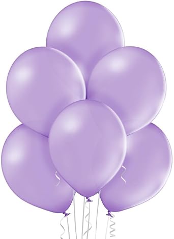 Belbal Latex Balloons Pack of 100 One Size Pastel Lavender