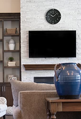 Seiko Kuota Wall Clock, Black #TOP4