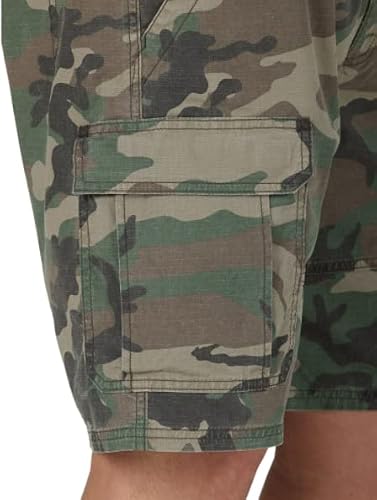 Wrangler Jeans Co Camo Relaxed Fit Stretch Cargo Short - 36 #TOP4