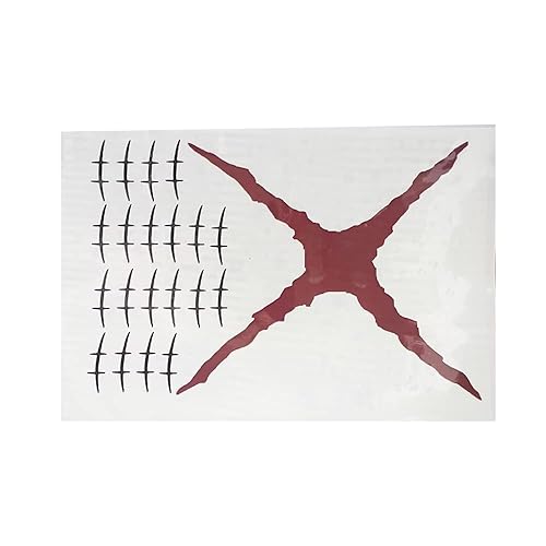 Anime Cosplay Tattoo X, pegatinas de cicatrices de cosplay de anime para Halloween (X) disponible en Yaxa Colombia