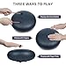 MUSCELL Steel Tongue Drum 12 Inches 13 Notes, Hand Drum with Bag, Music Book, Drumsticks, Mallet Holder and Finger Paddles, Thickened Carbon Steel, Continuous Echo for Meditation or Yoga (Navy Blue)