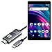 BoxWave Cable Compatible with BLU M8L (2022) - SmartDisplay Cable - USB Type-C to HDMI (6 ft), USB C/HDMI Cable for BLU M8L (2022) - Jet Black