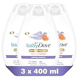 Baby Dove Beruhigende Nachtlotion - Sanft pflegend für Babys, 400 ml, 6er-Pack