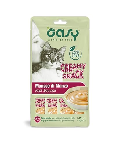 Oasy Creamy Snack Manzo Cat 3 Confezioni 4x15g