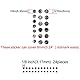 Inlay Sticker F-085CD-BP-AZ Fret Markers for Guitars & Bass - Custom Dots Set - Black Pearl Product Image 6