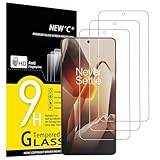 NEW'C 3 Pack Designed for OnePlus 6 Screen Protector Tempered Glass, Anti Scratch, Bubble Free, Ultra Resistant