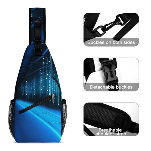 Mochila tipo bolso Blue Line Sling para senderismo y uso casual miniatura 3