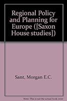 Regional Policy and Planning for Europe ([Saxon House studies]) 0347010458 Book Cover