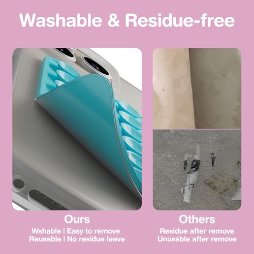 SEMBO Reusable & Restickable Nano Gel Silicone Sticky Suction Phone Grip with Removable Mounting Tape, Hands-Free Phone Accessories Holder for Selfies and Videos(Blue) — view 4