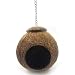 Vogelnest aus natürlichem Kokosnuss-Muschel, Kokos Gehäuse Vogel Nest, Pet Bird House Käfig, für Wellensittiche, Nymphensittiche, Kanarienvogel, Finken, Taubenkäfig, Hamster, Ratten