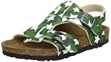 Fussbett: Birko Flor Birki Unisex-Kinder IOS Sandalen, Grün (FUNKY STARS KHAKI), 26 EU