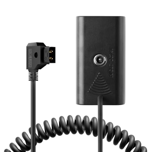 Image of Alvin's Cables NP F550 Dummy Battery to D-Tap Coiled Power Cable for Sony F570 F970 Atomos Shinobi Ninja Monitor Smallhd Focus 7 Upgraded