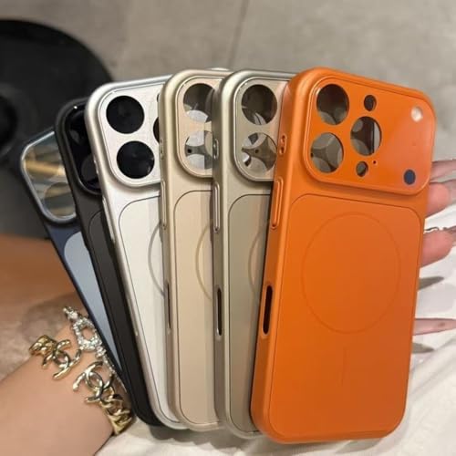 Coque rigide magnétique iPhone 13 Pro Max étui verre mat charge sans fil - 5