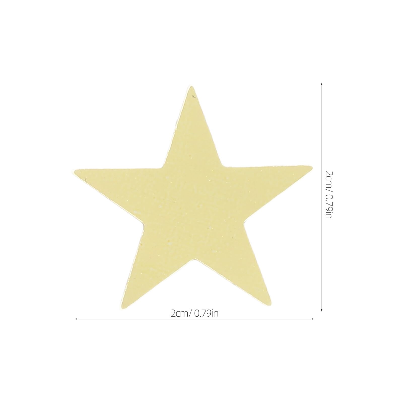 Goldenes Sternenglitzer Konfetti 2cm PVC 1 Beutel für Deko