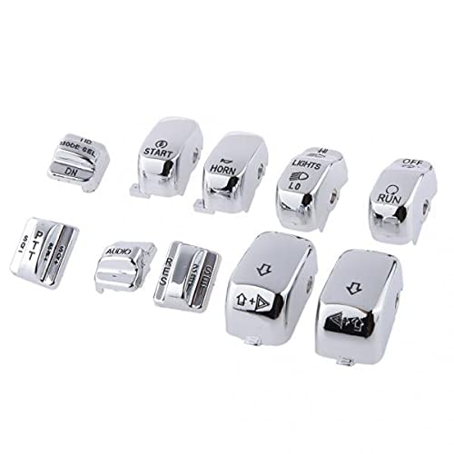 MERIGLARE Tampa Dos Botões Da Caixa Do Interruptor Cromado para Harley Tours