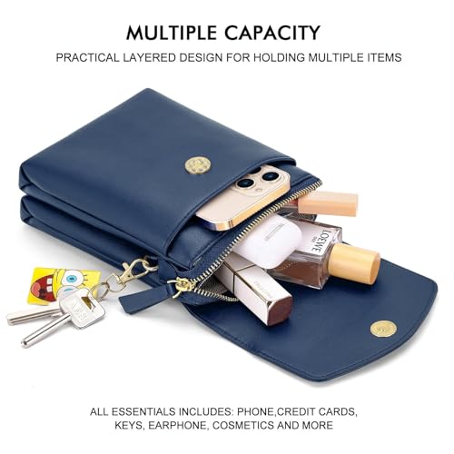 Image of Peacocktion Small Crossbody Bags for Women Travel Cell Phone Purse RFID Wallet Purses with Adjustable Strap Trendy