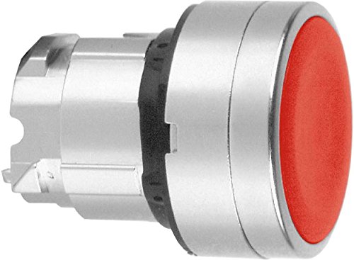 Tête de bouton poussoir rouge avec 2 ressorts pour commande industrielle