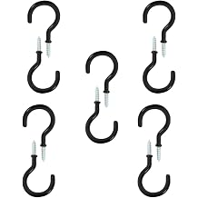FYACCD Screw Hooks, 10 Pcs Ceiling Hooks, Cup Hooks, Screw-in Hooks for Outdoor Indoor, Hanging