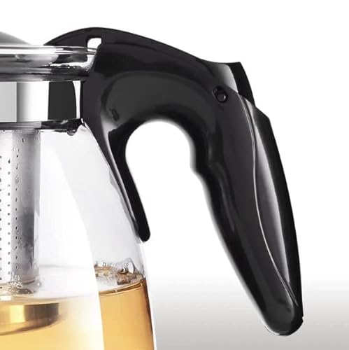 Chaleira Bule De Vidro Com Infusor de Chá Inox 950ml