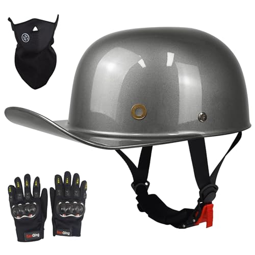 XINGSILUC Baseball Motorcycle Helmet - Half Helmet Motorcycle Men Women