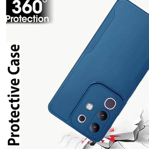 Image of Soft Back Cover Compatible with Vivo T4x 5G / iQOO Z10x 5G - Silicone Blue
