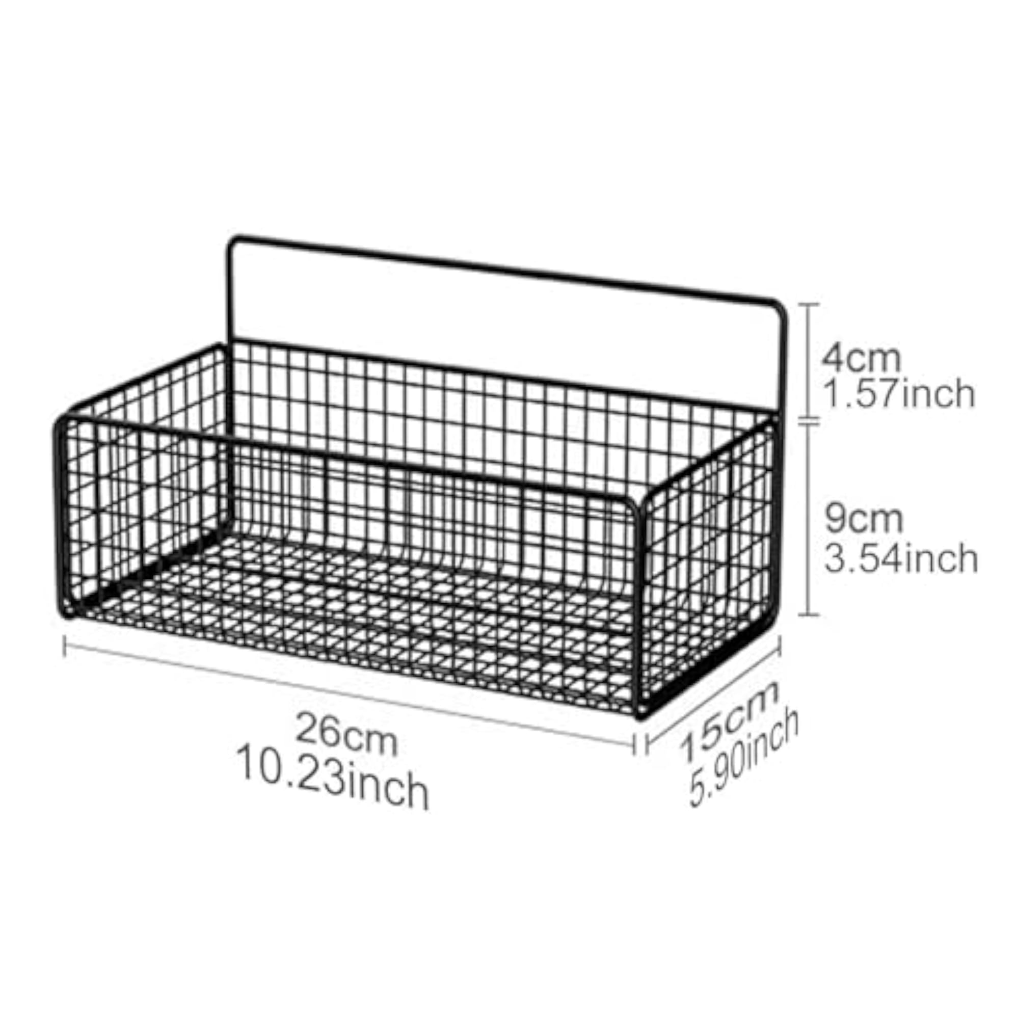 Weighted Arm Napkin Dispenser with Wire Storage Basket