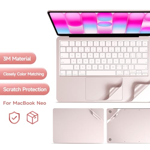 Vinilo 3M rosa rubor para MacBook Pro 13 A18, ideal para trabajar con estilo 2