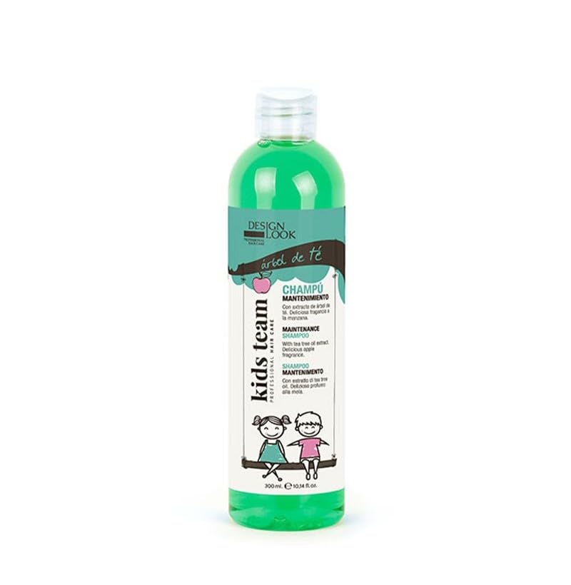 DESIGN LOOK Champú Infantil Manzana 300ml – Limpieza Suave para Niños – pH Equilibrado – Aroma Frutal Agradable – No Irrita los Ojos – Cabello Suave, Brillante y Fácil de Peinar