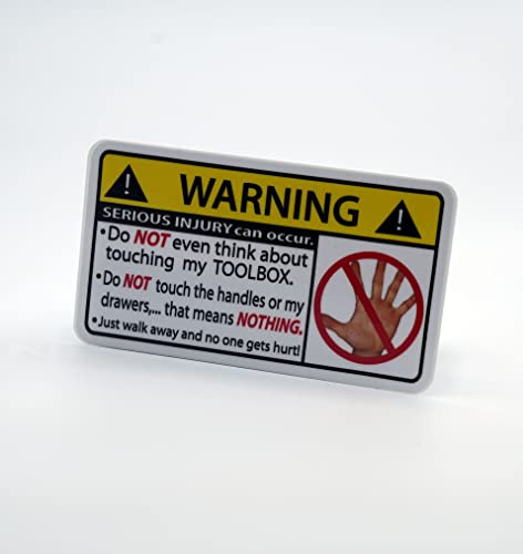 Keep Hands Off My Toolbox Warning Vinyl Decal Sticker #TOP2