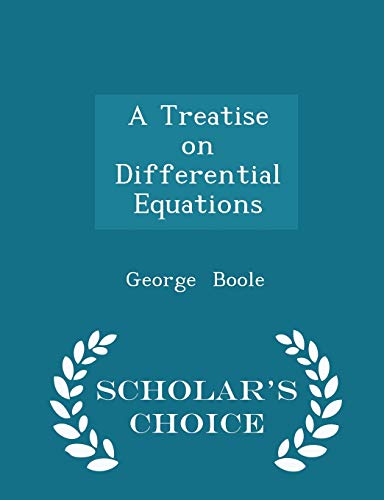 A Treatise on Differential Equations - Scholar'... 129726942X Book Cover