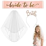 Futura Sposa Decorazione-Fascia e Velo da Sposa Tiara per Capelli Sposa Accessori Sposa Addio al Nubilato Festa Matrimonio Nozze Fidanzamento