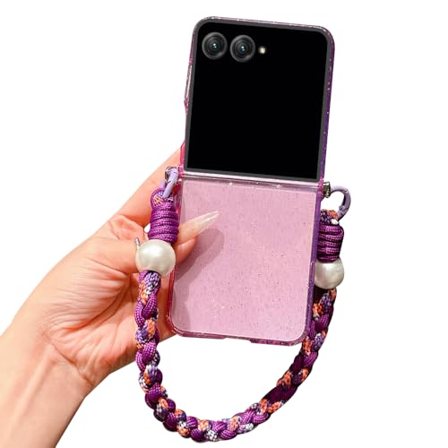 AGENIUS�EFor Moto Razr 50/50s/50d �N���A �P�[�X 50 Ultra �ϏՌ� �J�o�[ �܂肽���݌^ ���� ������ �x���g �n���h�X�g���b�v �L���L�� ������ For ���g���[�� ���[�U�[50 / 50s/50d/50 �E���g��