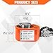 YATOINTO 5 Ton Low Profile Hydraulic Cylinder Jack Porta Power Ram 0.24