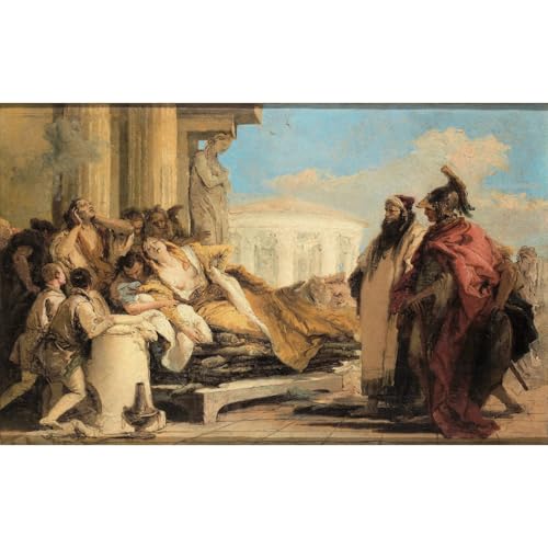 Impression giclée Tiepolo Mort de Dido en grand format pour sublimer le design de votre salon