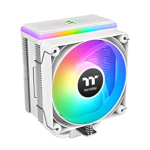 Thermaltake ASTRIA 400 ARGB CPU Cooler; 6 Copper Heat Pipes; 120mm PWM Fan; 500~1800RPM; Single Tower; Intel/AMD; 230W TDP; White; CL-P138-CA12SW-A