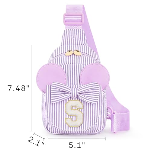 Image of Mibasies Sling Bag for Girls Gift, Toddler Girl Toys, Purple S | Cute Design, Adjustable Strap, Premium Durable Materials, Ideal Gift for Girls 4-6 for Birthdays, Christmas & Holidays
