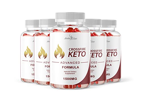 Crossfire Keto ACV Gummies for Weight Loss - 1500mg Once a Day, New Strong Time Released Advanced Ketogenic Formula - Cross Fire Premium Apple Cider Vinegar Ketosis Gummies (5 Pack) 150 Day Supply
