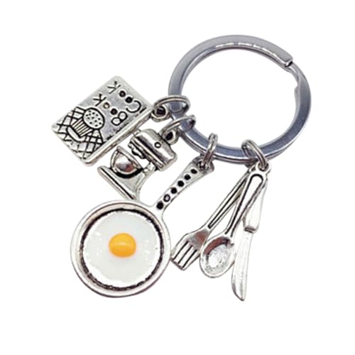 Holibanna 2 Pièces Vaisselle Clé Portefeuille Porte-Clés Vaisselle Porte-Clés Fourchette Cuillère Porte-Clés