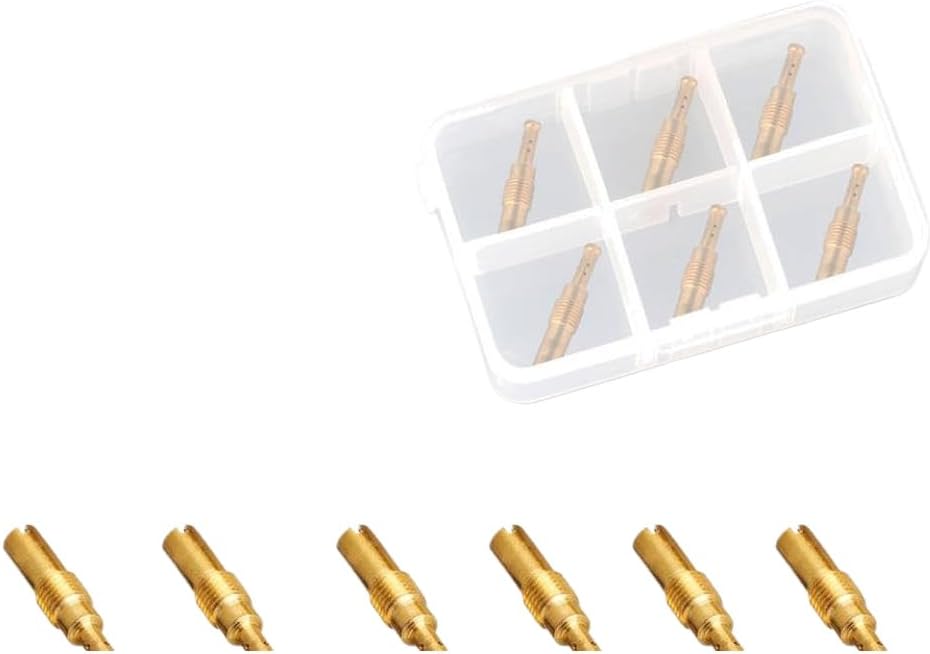 6 Piece Or 10 Piece Motorcycle Carburetor Slow Jet M5 M6 Injector Nozzle Jets Compatible with PE FCR Carburetor Motocross Automotive Motorcycle Parts(6PCS Pilot Jet30-40)