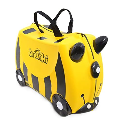 Trunki Maleta correpasillos y equipaje de mano infantil: Abeja Bernard (Amarillo)