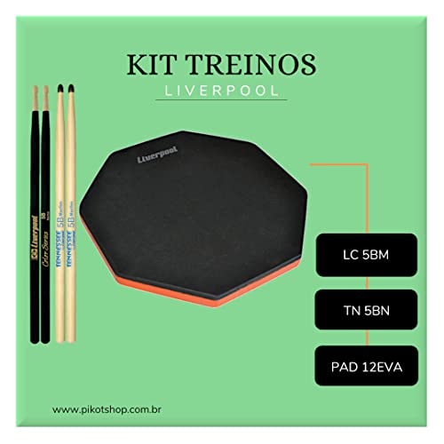 Kit Liverpool Pad 12eva + Baquetas 5b Lc 5bm + Tn 5bn