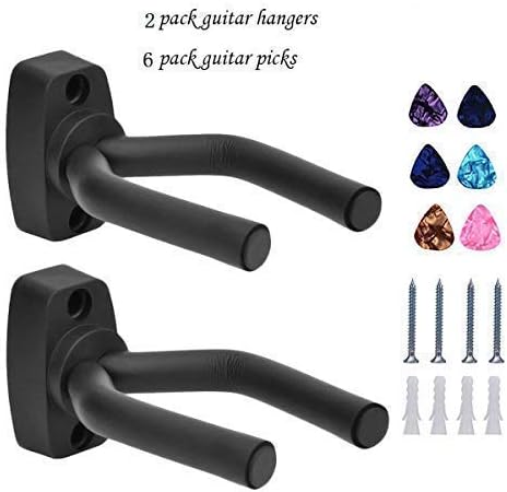 Guitar Stand,Guitar Accessories,Guitar Ukelele Bass Violin Banjo Mandolin Hangers Stands Mount for wall hooks 2Pack