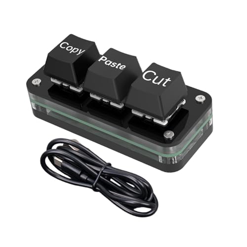 Image of ZOOMELLA Mini 3 Key Keypad with Data Cable Rounded Corners Professional Game Keyboard Black Already Set|Keyboards & Keypads| Keyboards & Keypads