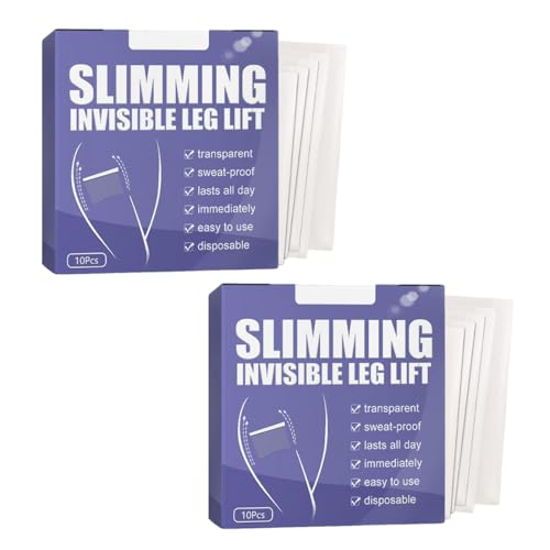 YAFLUG Parches Reductores de Muslos 20 Unidades - Efecto Lifting Inmediato y Anticelulitis, Cinta Adelgazante Invisible para Piernas Firmes, Ideal para Playa